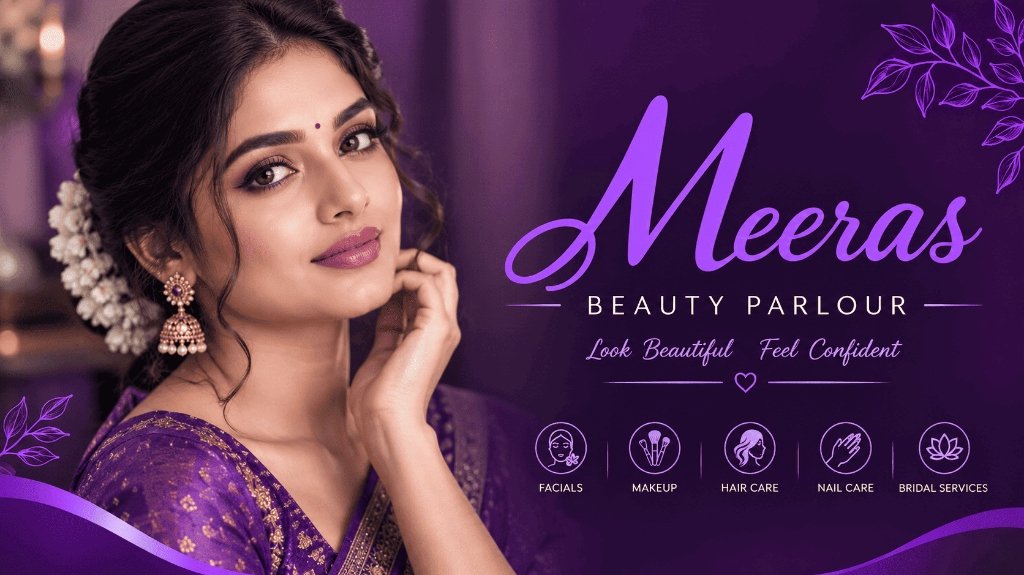 Meera's Beauty Parlor Banner